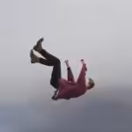 man, fall, action